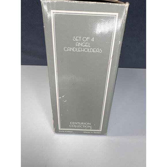 Centurion Collections Vintage Set of 2 Frosted Angel CandleHolders (In Box 2of4) - Picture 2 of 6